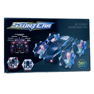 360° Rotating RC Stunt Car with LED Lights