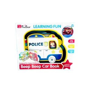 Beep Beep Police Car Interactive Sound Book - with Lights & Vehicle Sounds