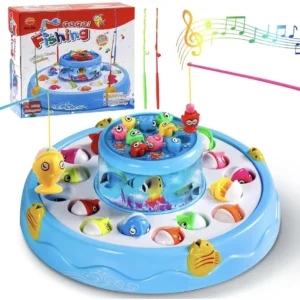 GoGo Musical Rotating Fishing Game - with 26 Fish & 4 Rods