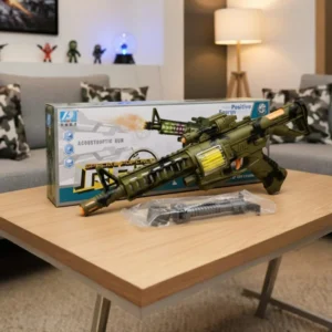 Special Forces Iron Acousto-Optic Toy Gun with Lights & Sound – Battery Operated Kids Action Gun