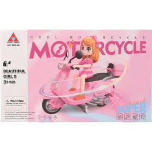Pink Electric Ride-On Motorcycle for Girls