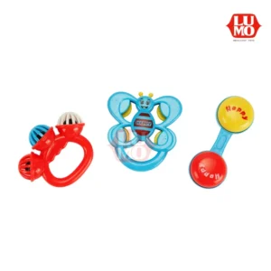 Butterfly & Maraca Baby Rattle Gift Set