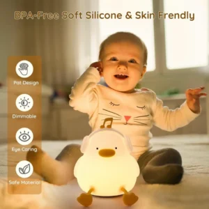 Silicone Night Light: Soft & Soothing LED Light for a Cozy Atmosphere