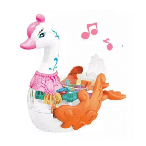 Musical Swan Toy with Bump & Go Action