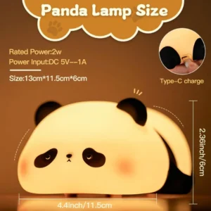 Sleeping Panda Lamp: Cute Night Light for Kids and Adults
